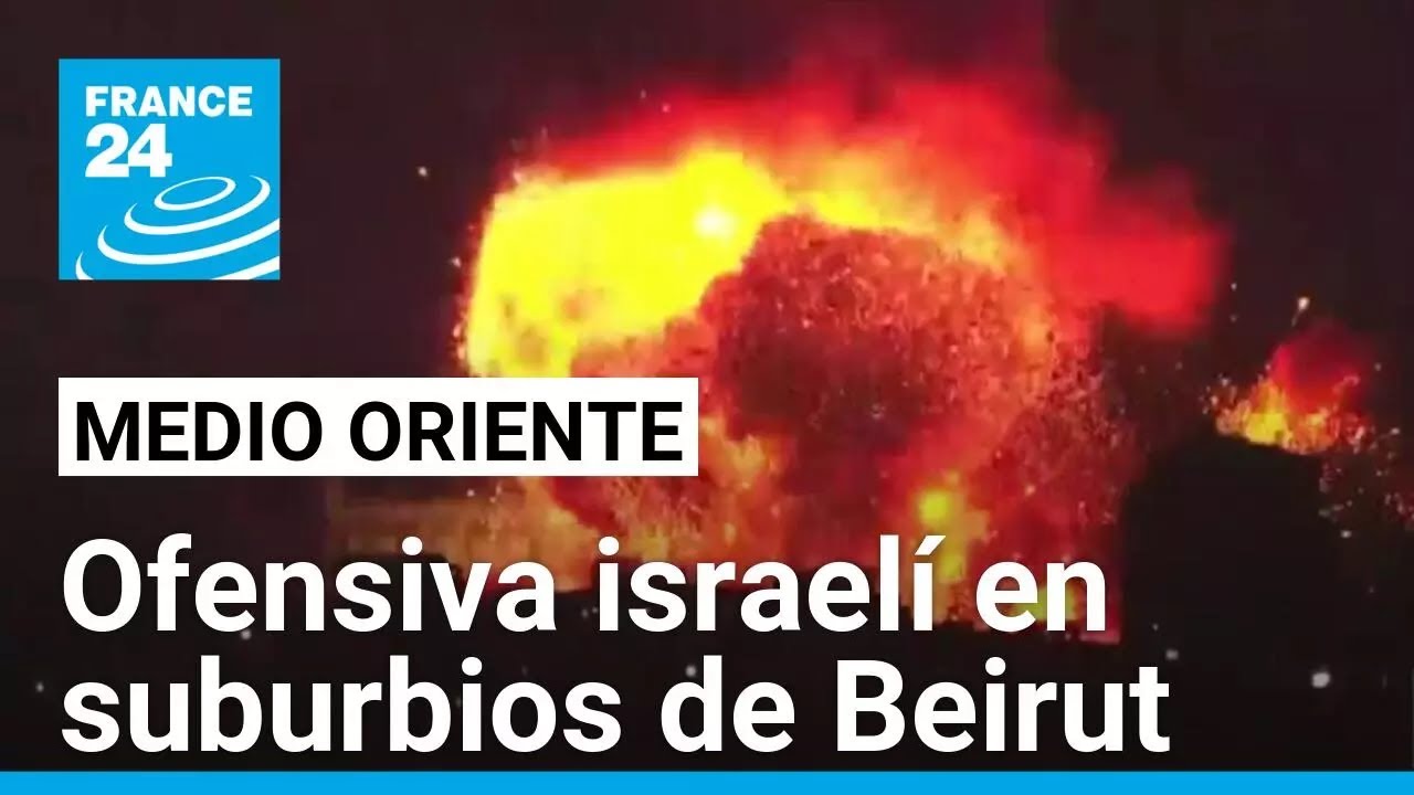 Nueva ofensiva israelí en suburbios de Beirut mientras ONU advierte éxodo masivo en frontera siria