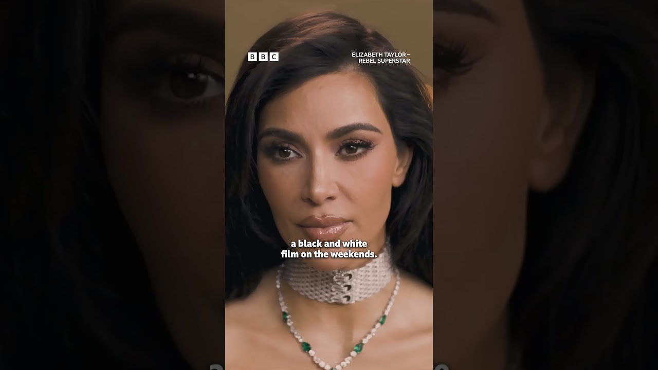 Kim Kardashian explains how she learnt about Elizabeth Taylor - BBC