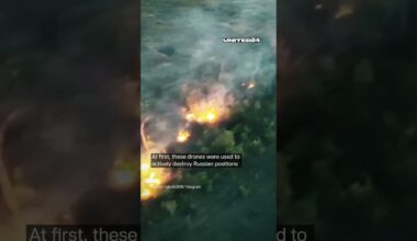Shock! Ukrainian Drone Burns Everything on its Way #warinukraine #russia #drone #ukraine