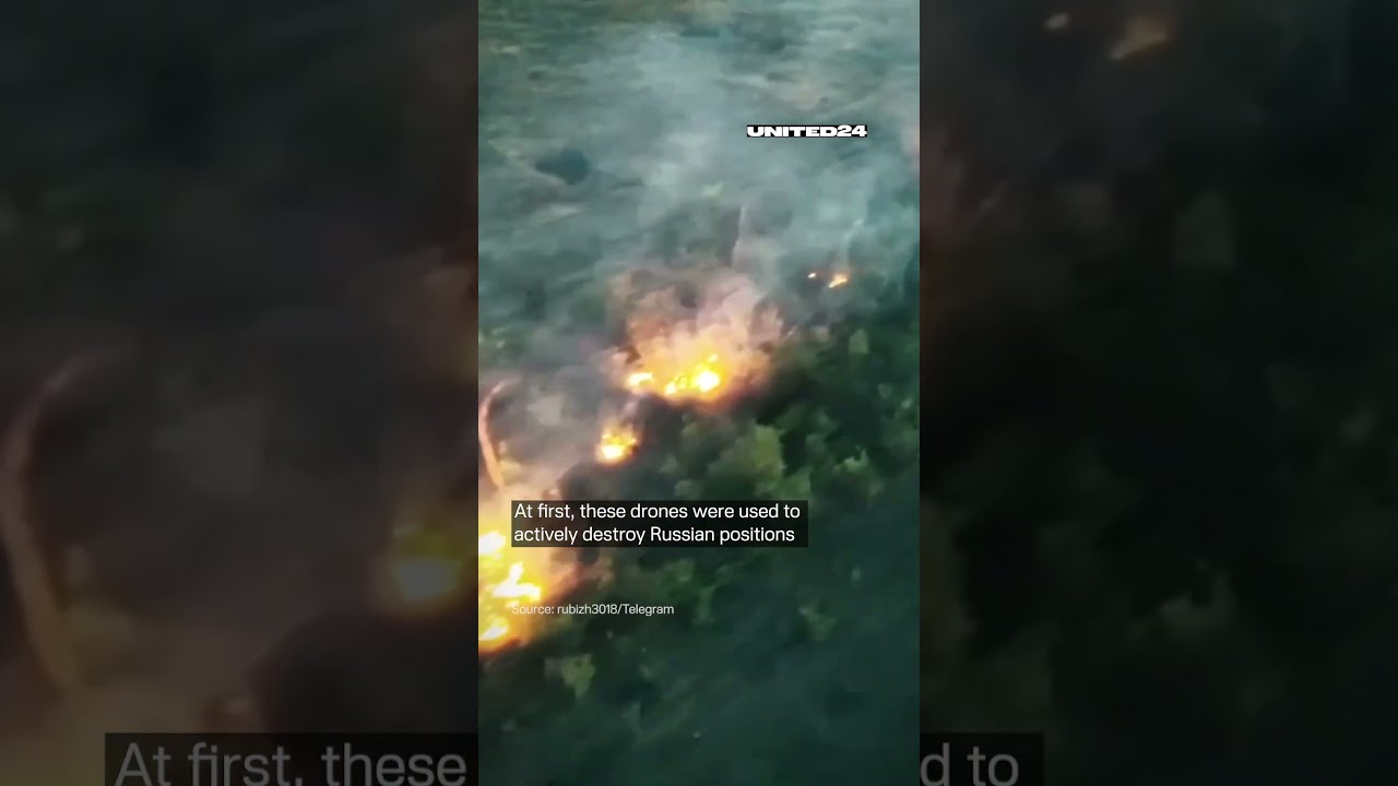 Shock! Ukrainian Drone Burns Everything on its Way #warinukraine #russia #drone #ukraine