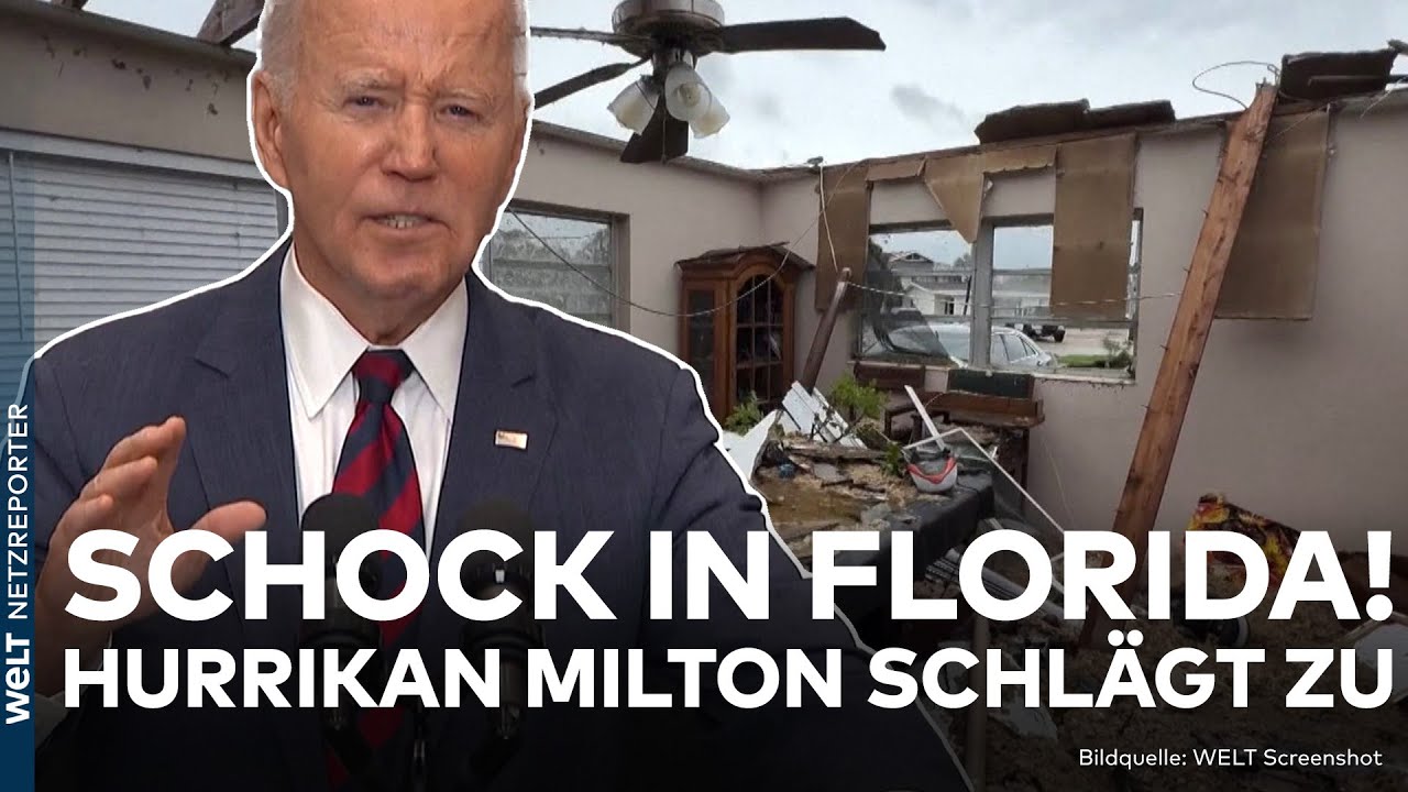 USA: Schock in Florida! Monster-Hurrikan Milton auf Land getroffen! Heftige Schäden
