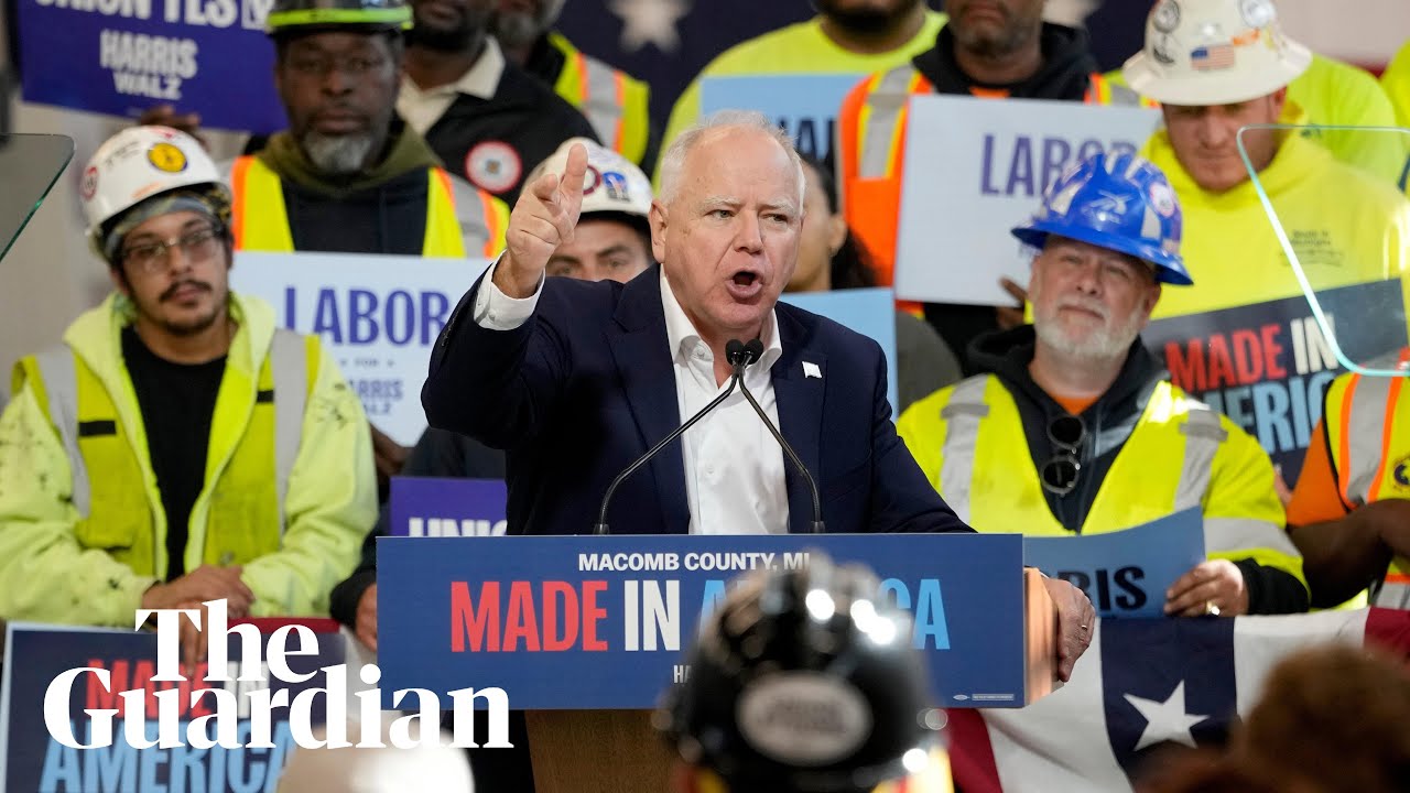 Walz in Michigan: all Trump knows is ‘manufacturing bullshit’