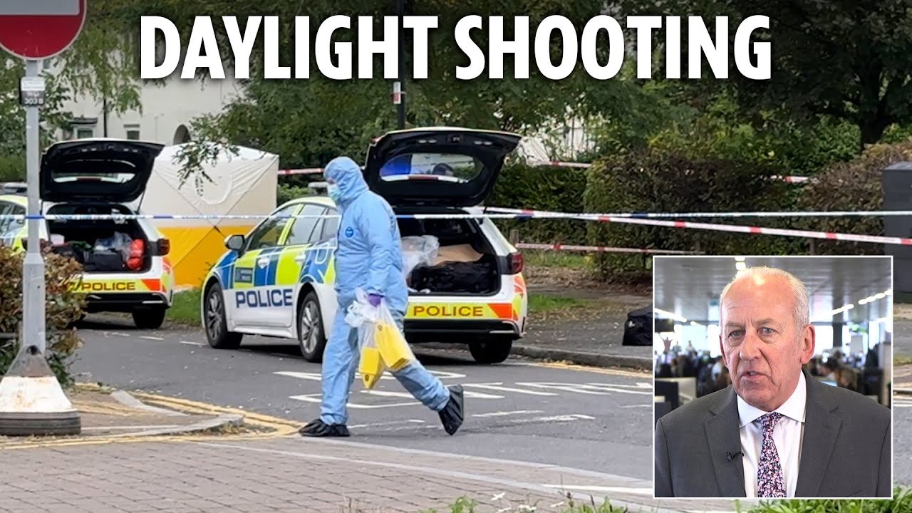 Man in his 40s shot dead in rush hour attack as cops hunt killer