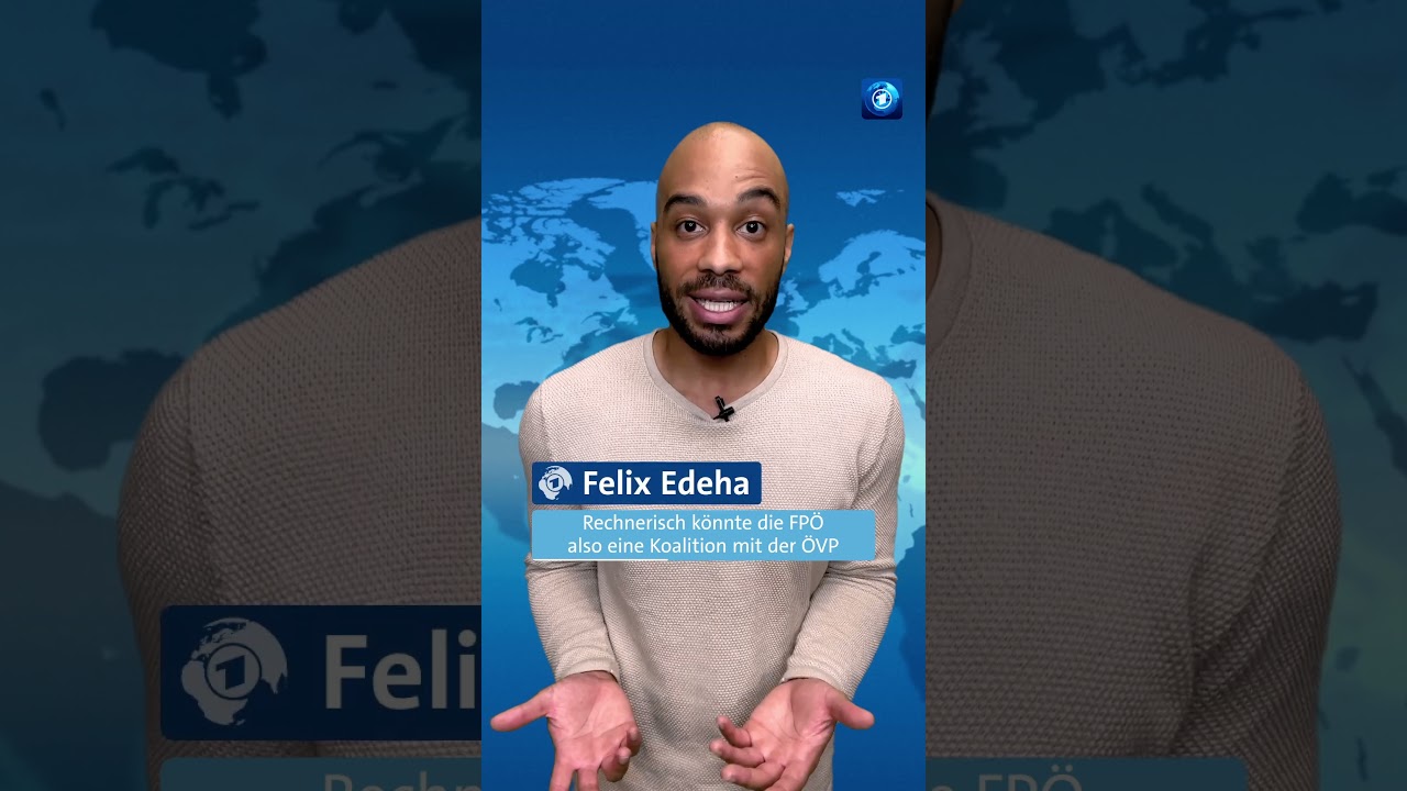 Österreich steht nach dem FPÖ-Triumph vor einer schwierigen Regierungsbildung. #shorts #tagesschau