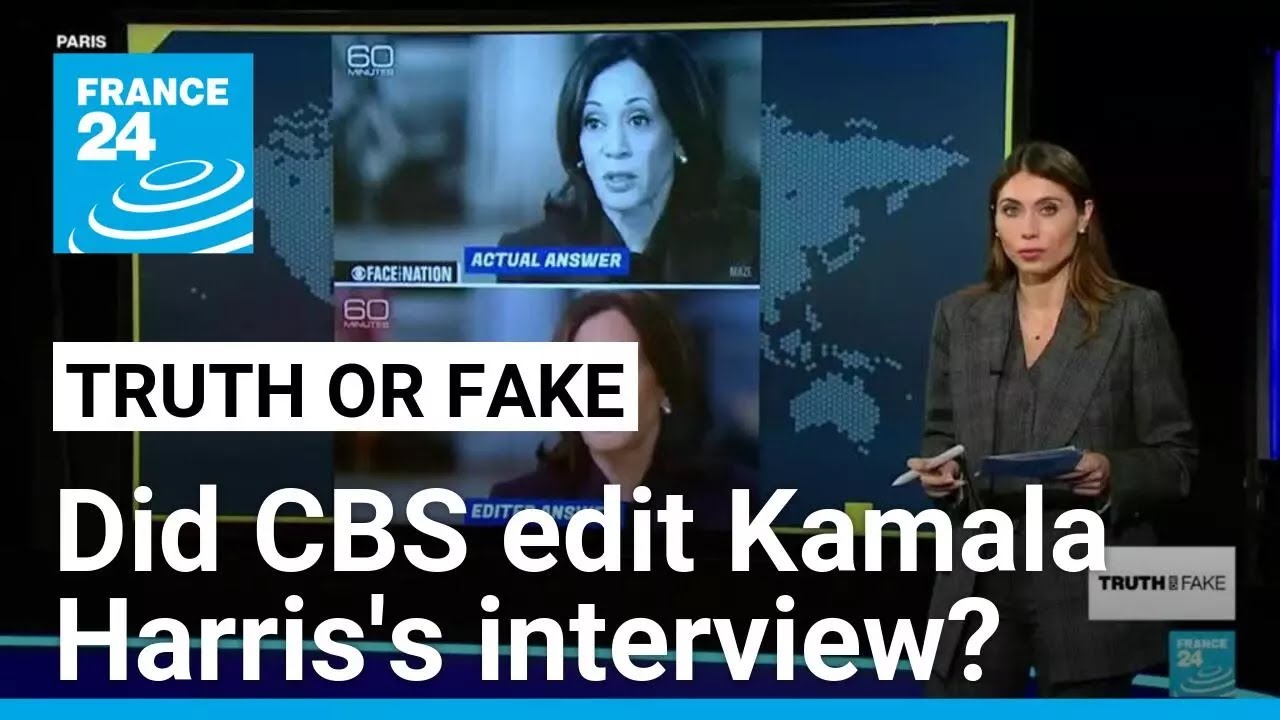 Did CBS edit their '60 Minutes' sit-down interview with Kamala Harris? • FRANCE 24 English