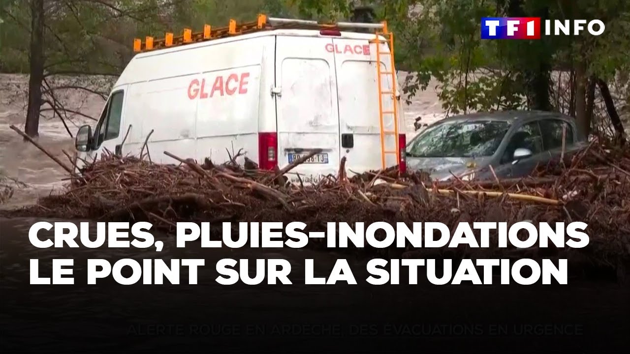 Crues, pluies-inondations : quatre départements en vigilance rouge