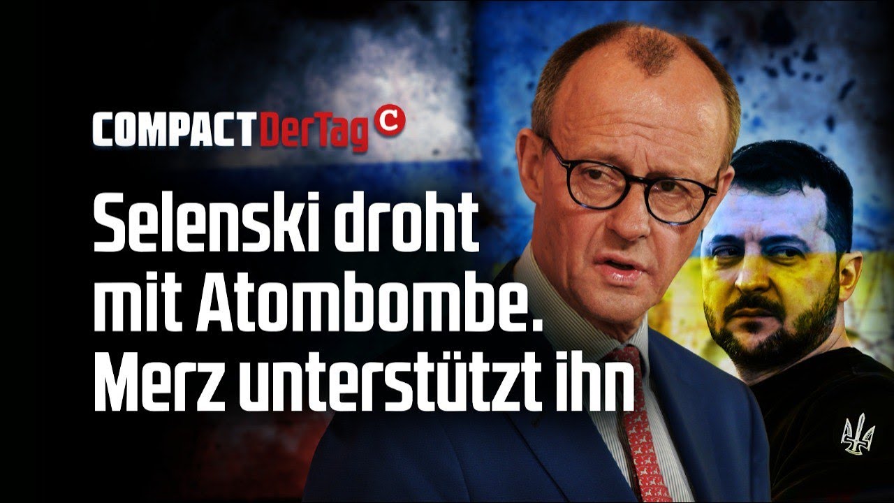 Selenski droht mit Atombombe. Merz unterstützt ihn💥
