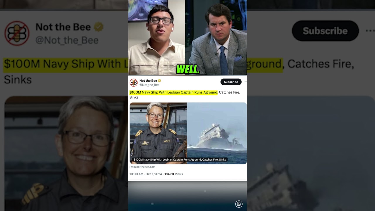 DEI WIN! Lesbian Navy Captain Crashed $100 Million Ship