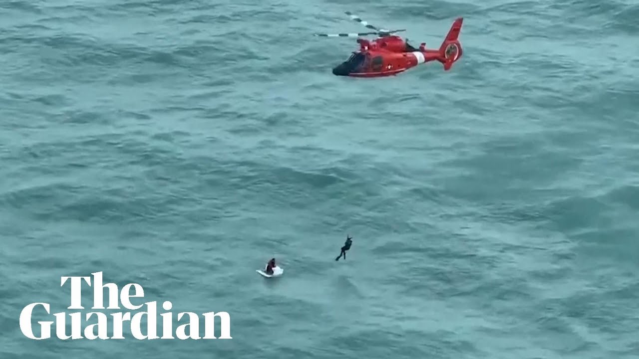 Hurricane Milton: US Coast Guard rescues man clinging to ice chest in Gulf of Mexico