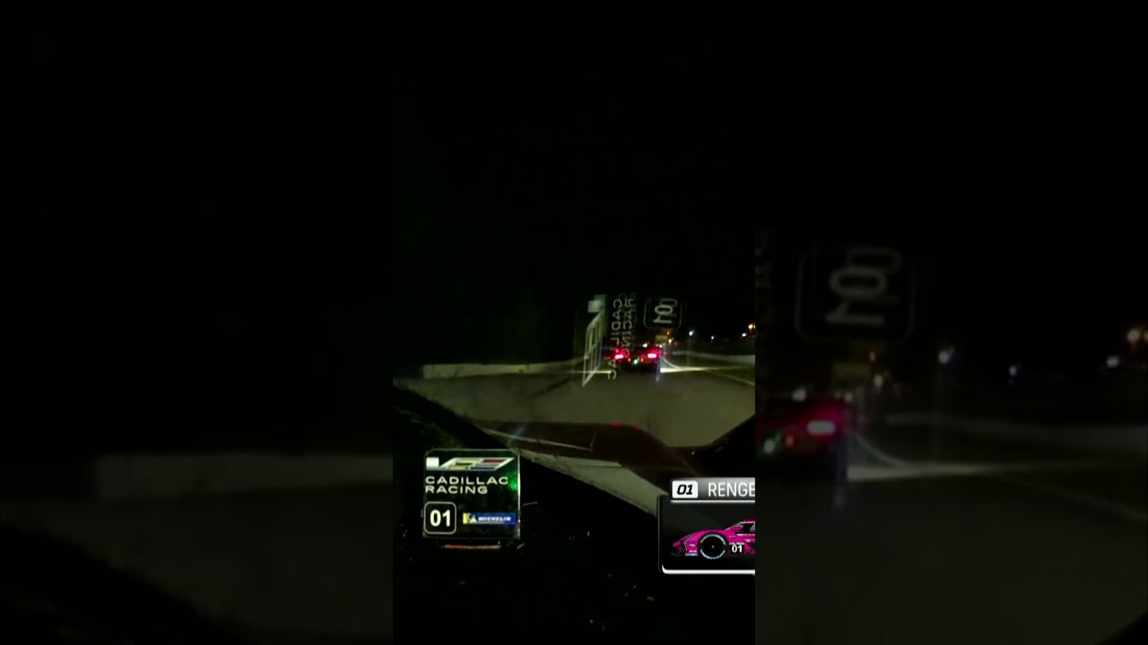 LIGHTS OUT for the leader at Petit Le Mans 🫣