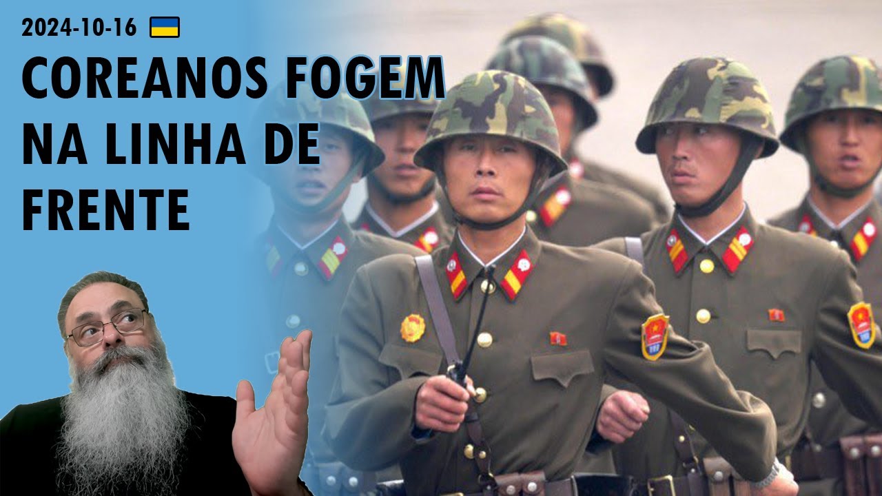 #Ucrânia 2024-10-16: SOLDADOS da COREIA do NORTE fogem da LINHA de FRENTE: CAMINHO para a LIBERDADE