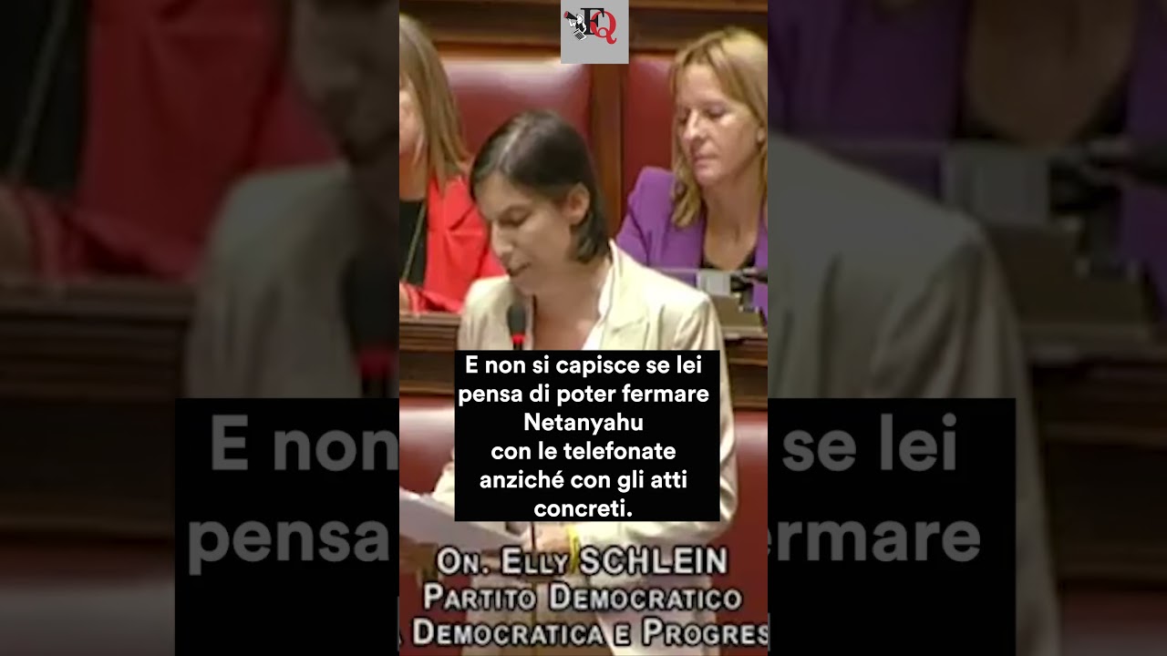 L'ATTACCO DI SCHLEIN A MELONI: "FAI LA BULLA CON SEA WATCH E TACI CON NETANYAHU"  #news #shorts