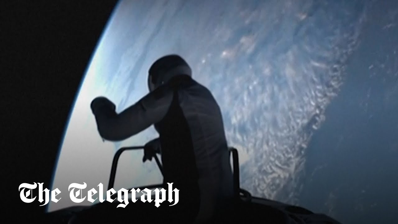 Moment billionaire steps off SpaceX Polaris Dawn in 'risky' private spacewalk