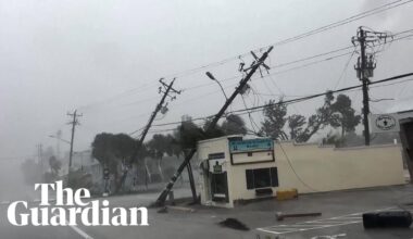 Dashcam footage shows storm pounding Florida's coast before Hurricane Milton's arrival