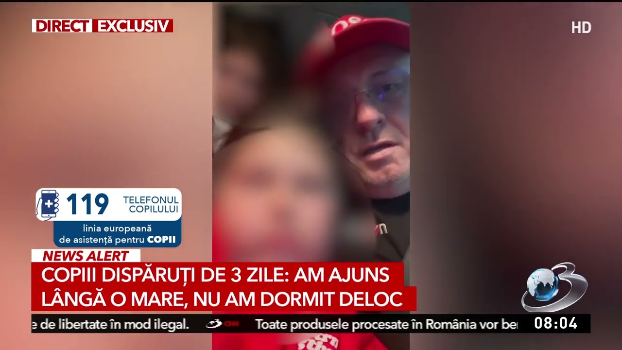 Cei 3 copii ai milionarului Adrian Marțian au fost găsiți. Au apărut într-o filmare alături de tatăl