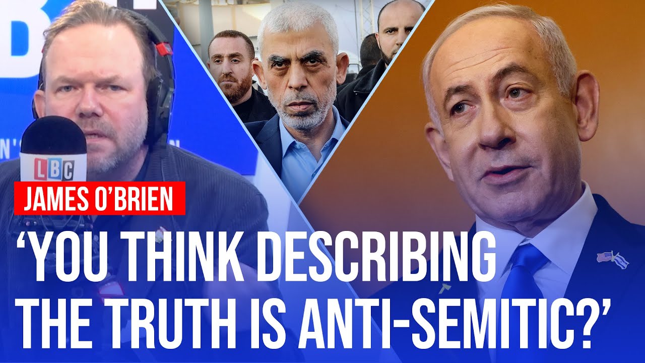 James O'Brien responds to claims he's 'stirring up hatred' with 'anti-Israel rhetoric' | LBC