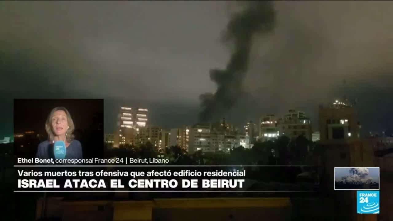 Informe desde Beirut: Israel bombardea el centro de la capital libanesa y deja varios muertos