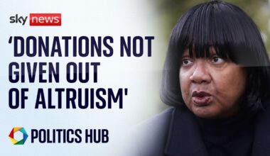 Diane Abbott: Starmer's decision to repay gifts 'makes it look like he did something wrong'