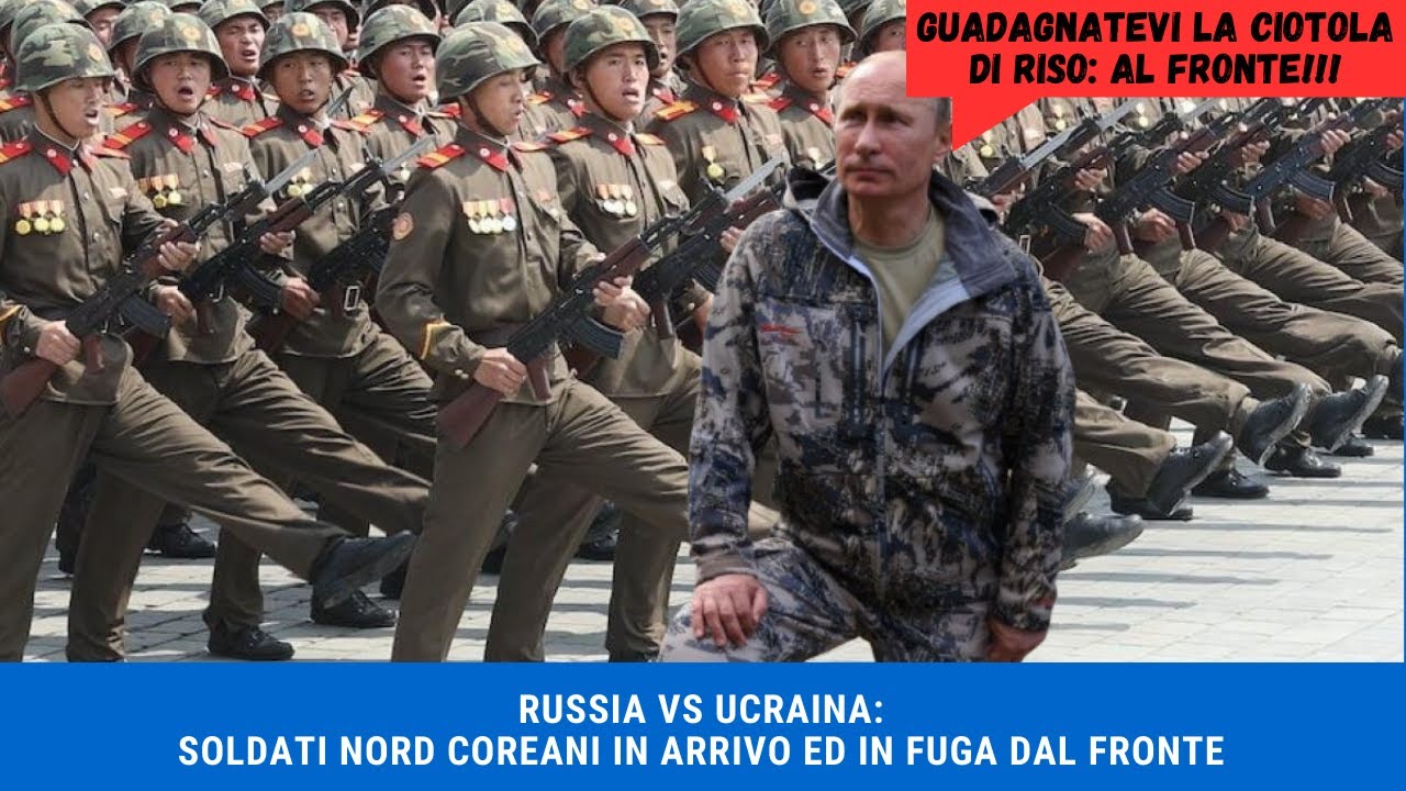 RUSSIA VS UCRAINA: SOLDATI NORD COREANI IN ARRIVO ED IN FUGA DAL FRONTE ED IL PIANO DI PACE DI ZELE!