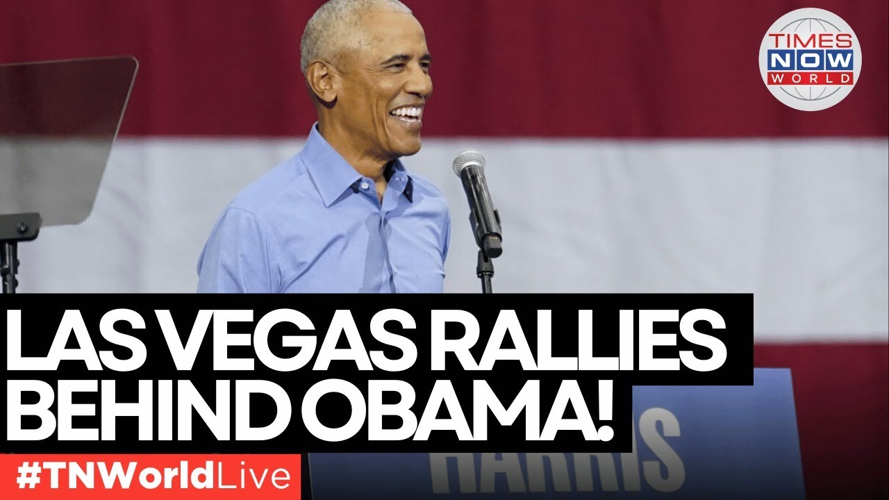 LIVE | Former President Obama Speaks to Thousands at Las Vegas Rally, Urges Voter Participation