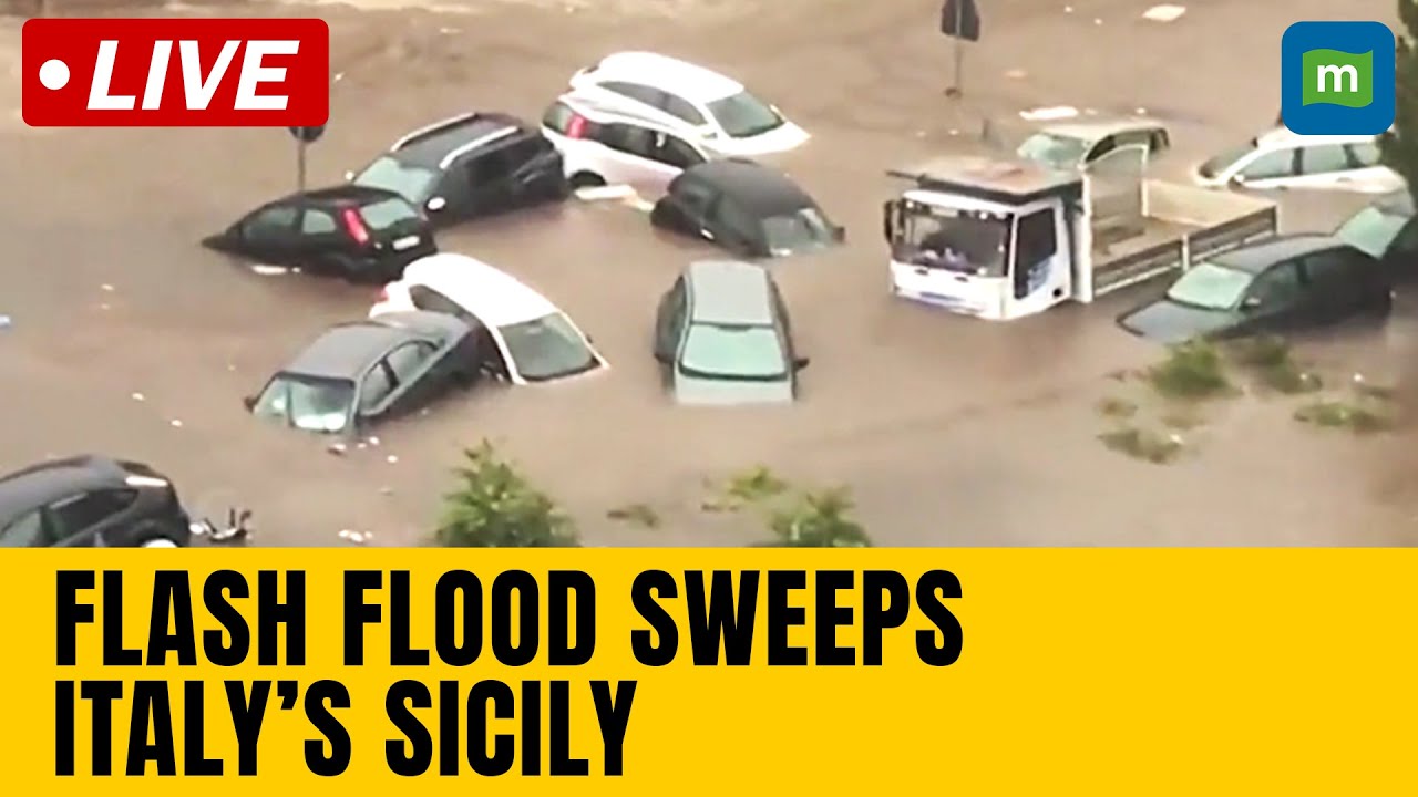 Italy Floods LIVE | Record Rain Causes Flash Floods in Italy's Sicily | Sicily Floods LIVE | N18G