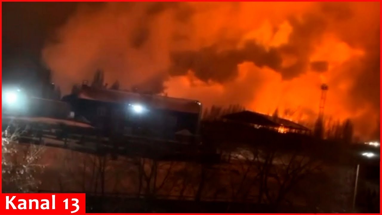 Ukrainian drones attack large Russian military factory - Explosion occur on territory of plant