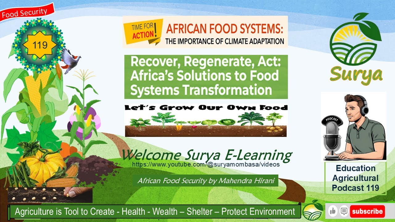 African Food System Need for Climate adaptation Recover Regenerate Act Food Transformation