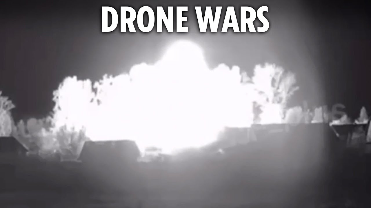 Ukraine kamikaze drones target Putin’s war factory with hundreds of UAVs launched in overnight blitz