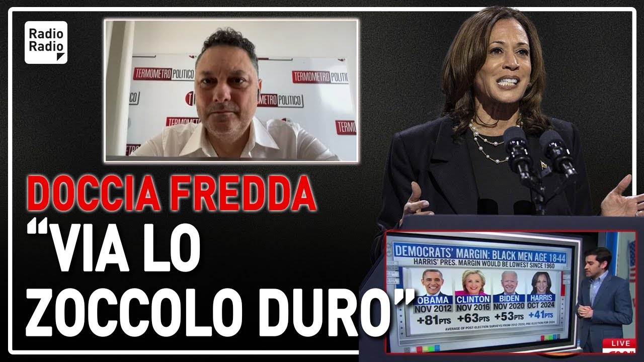 UN'ALTRA DOCCIA FREDDA PER KAMALA HARRIS ▷ "ECCO DI QUANTO CALA LO ZOCCOLO DURO DELL'ELETTORATO DEM"
