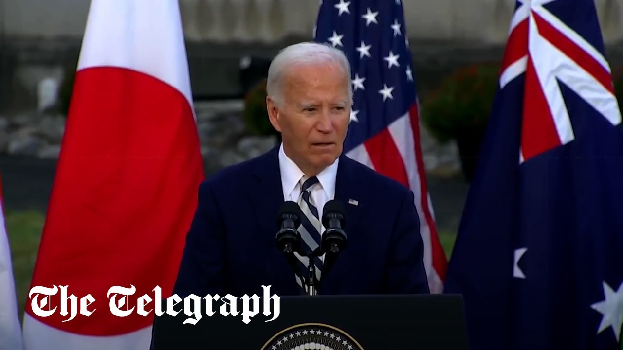 Joe Biden appears to snap at staffers during a press conference