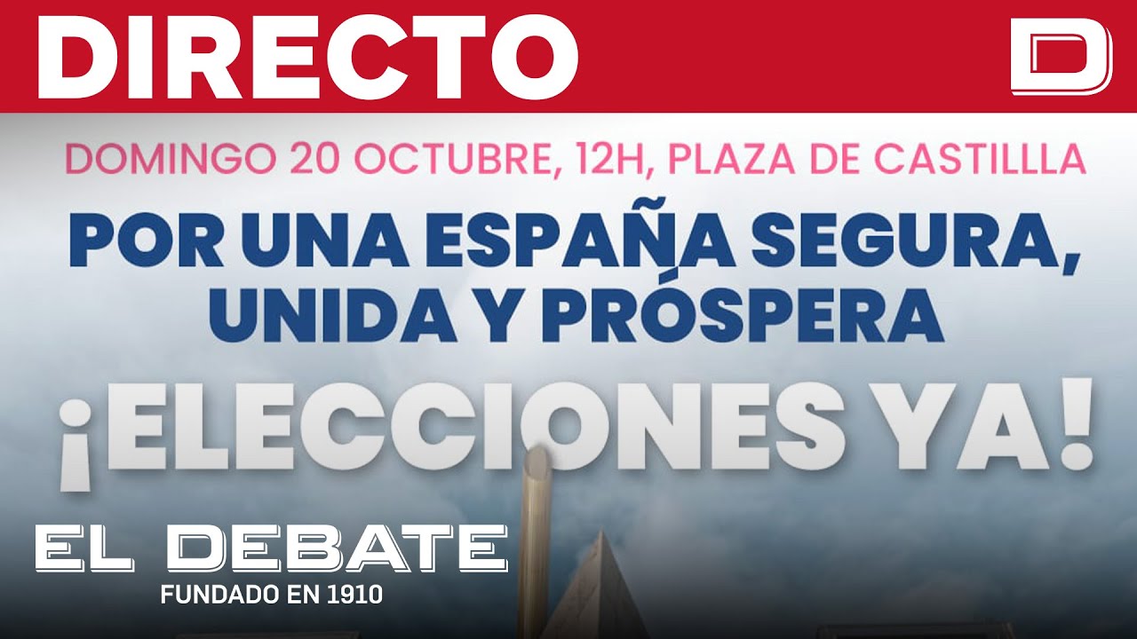 DIRECTO | Manifestación contra Sánchez desde la Plaza de Castilla, Madrid