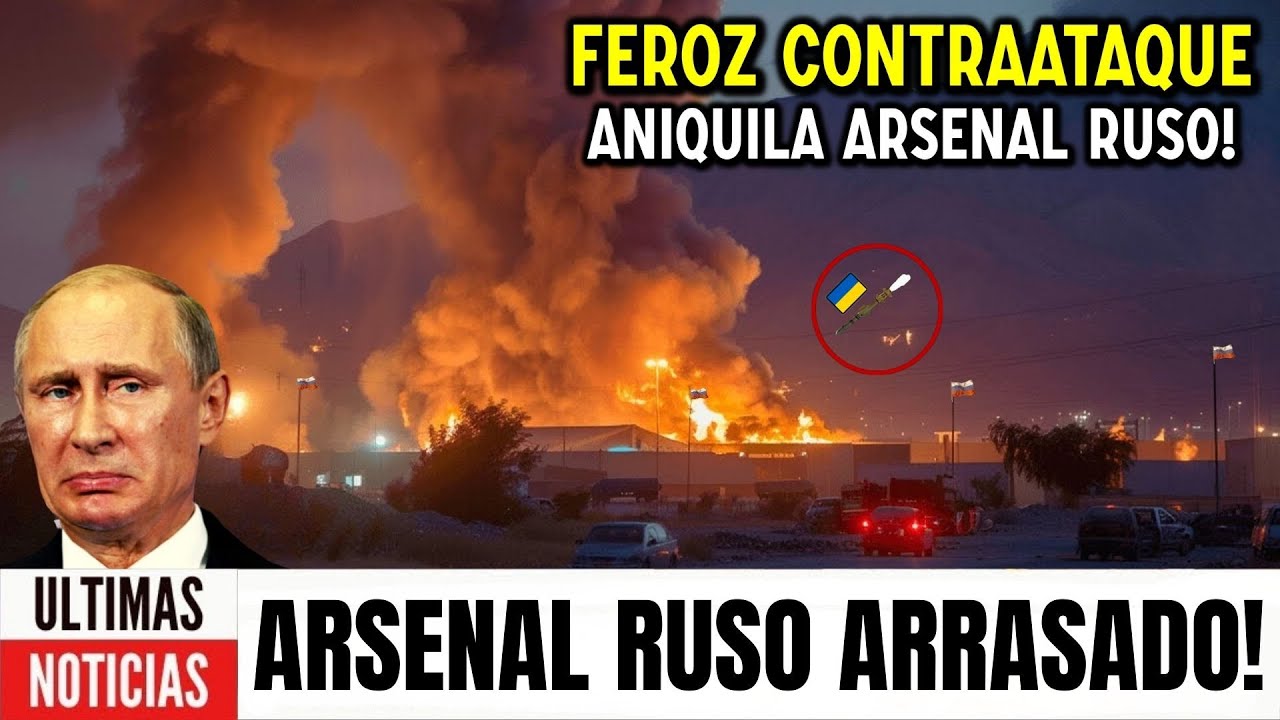 El caos se cierne sobre Putin! Ucrania lanza un feroz contraataque y arrasa el mayor arsenal ruso!