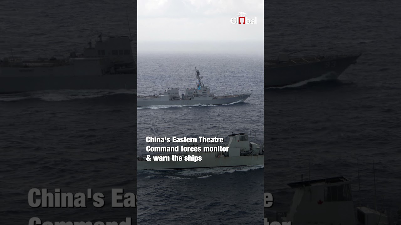 U.S. and Canadian Warships Transit Through Taiwan Strait Amid Tensions | India Today Global