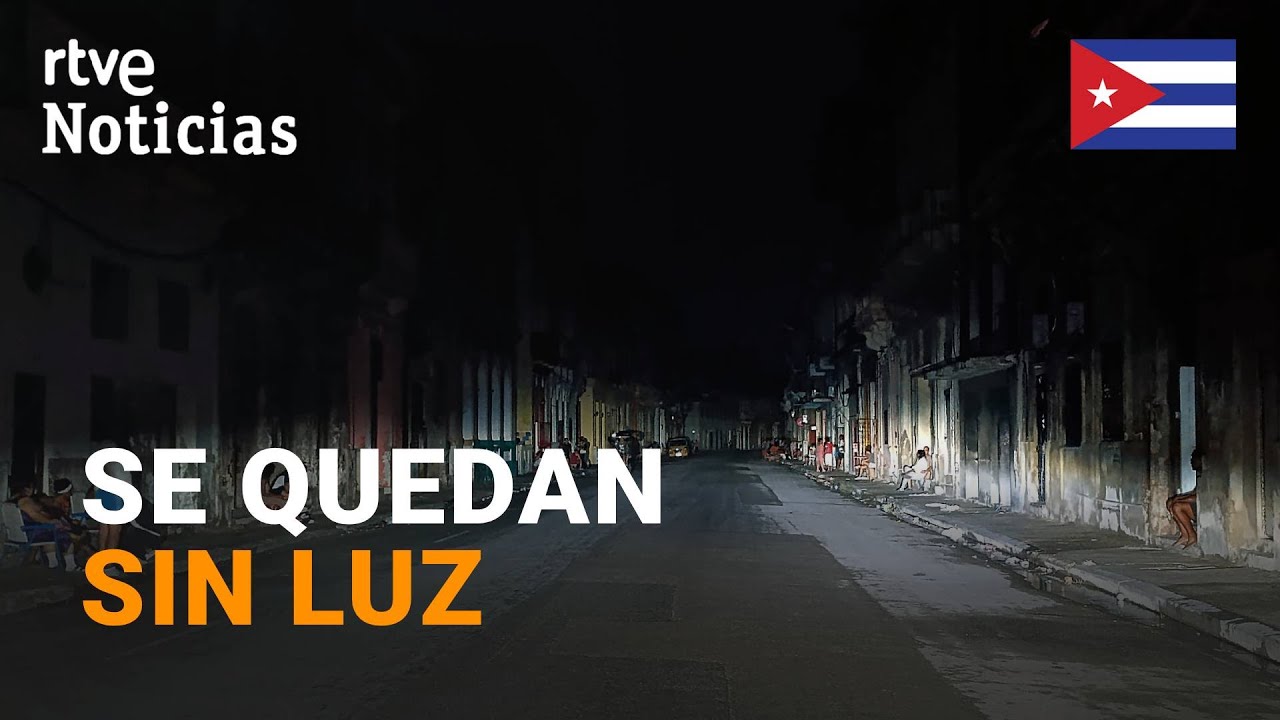CUBA: Un APAGÓN TOTAL DEJA la ISLA a OSCURAS y en ESTADO de EMERGENCIA ENERGÉTICA | RTVE Noticias