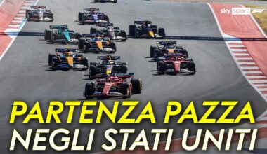 F1, la partenza del GP degli Stati Uniti: fantastico Leclerc, Norris da primo a quarto