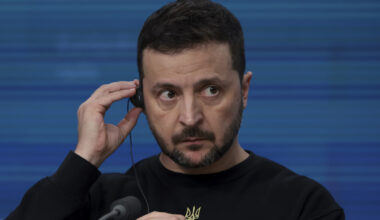Ukrainian president Volodymyr Zelensky