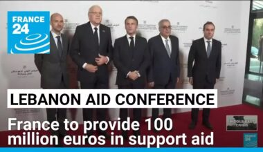 France to provide 100 million euros in support aid to Lebanon • FRANCE 24 English