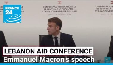 Emmanuel Macron's speech at Lebanon aid conference hosted in Paris • FRANCE 24 English