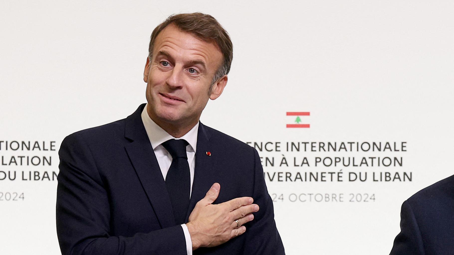 Le discours de Macron sur Israël à la conférence pour le Liban fustigé par le Crif