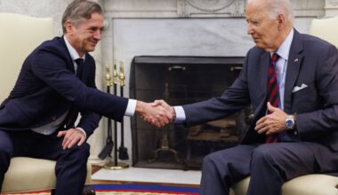 Biden praises Slovenian prime minister during White House meeting