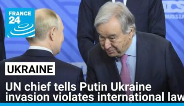 UN chief tells Putin Ukraine invasion violates international law • FRANCE 24 English