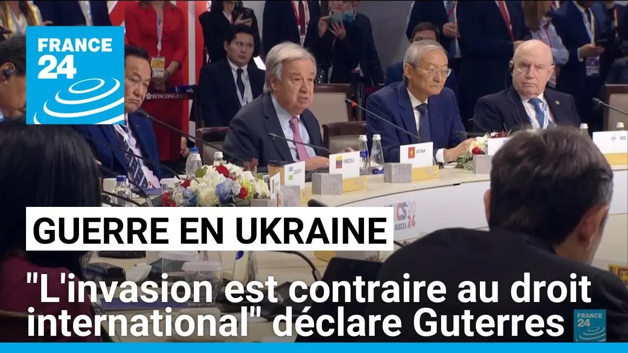 À Kazan, Guterres a dit à Poutine que l'invasion de l'Ukraine est "contraire au droit international"