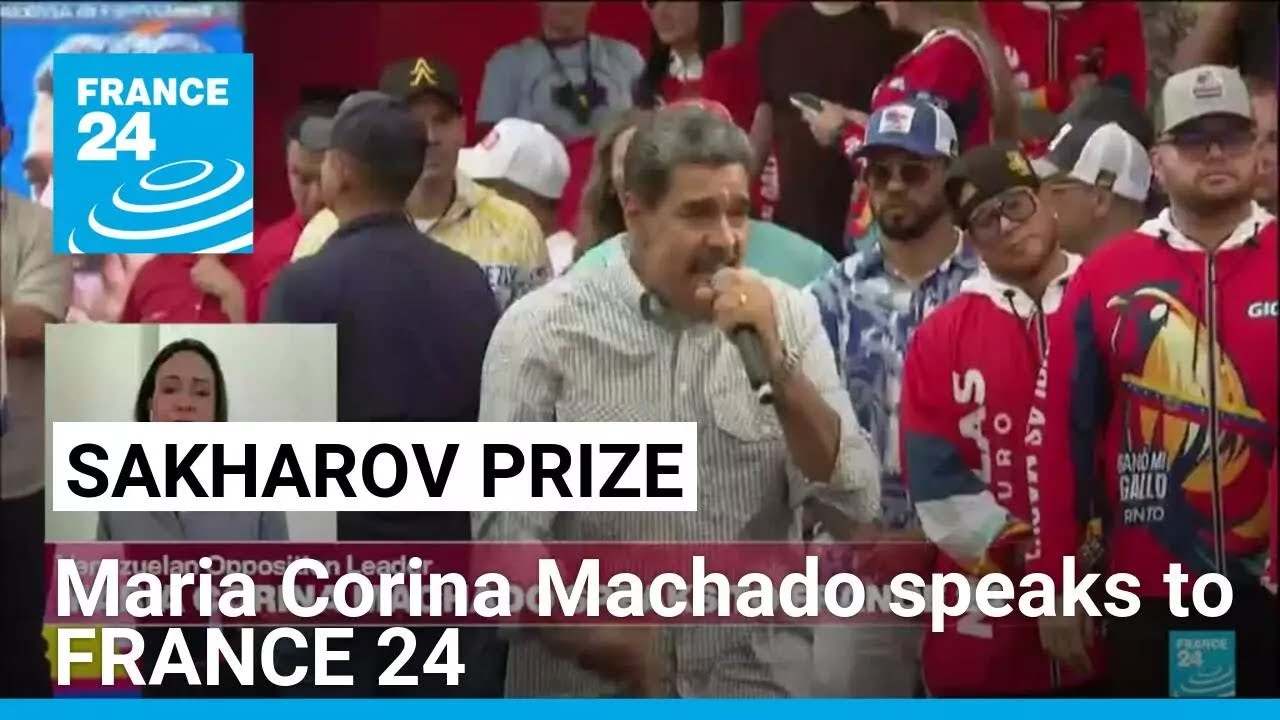 Sakharov prize awarded, Maria Corina Machado speaks to FRANCE 24 • FRANCE 24 English