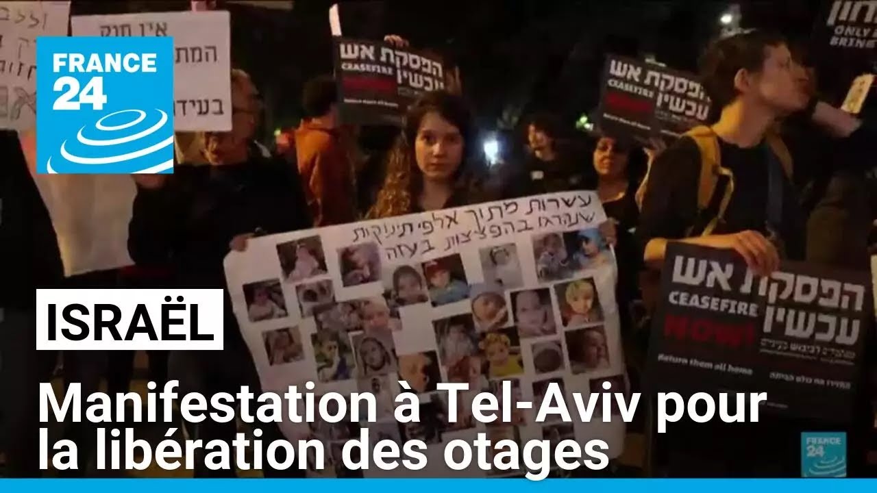 Israël : à Tel-Aviv, des manifestants réclament inlassablement la libération des otages
