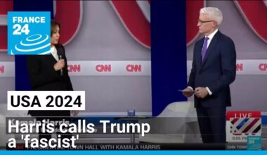 Kamala Harris calls Donald Trump a 'fascist' at a town hall event • FRANCE 24 English