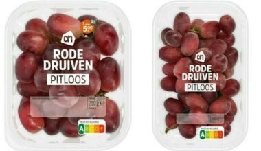 Terugroepactie rode druiven AH vanwege gevaarlijke stof