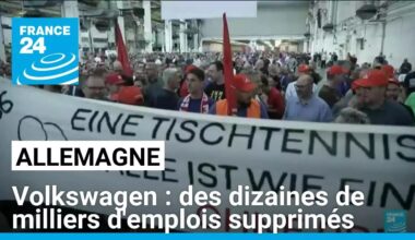 Allemagne : chez Volkswagen, des dizaines de milliers d'emplois vont être supprimés • FRANCE 24