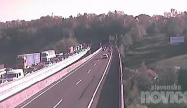 Dolenjka bila zaprta, ker je brez zaviranja trčil v varnostno ograjo