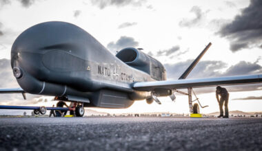 Naval Air Station Sigonella, Italy - NATO's first RQ-4D has arrived in Europe.