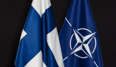 NATO and Finland relations - flags